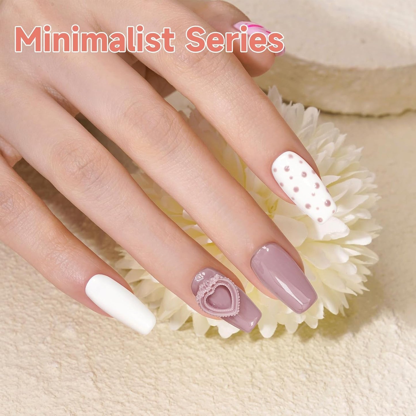 15Ml 6Color Gel Nail Polish Kit Gift LED Lights Nail File Daily Nude Color Series Set,Hema Free, Salon Manicure and Nail Art DIY at Home Solid Color DIY at Home for Women